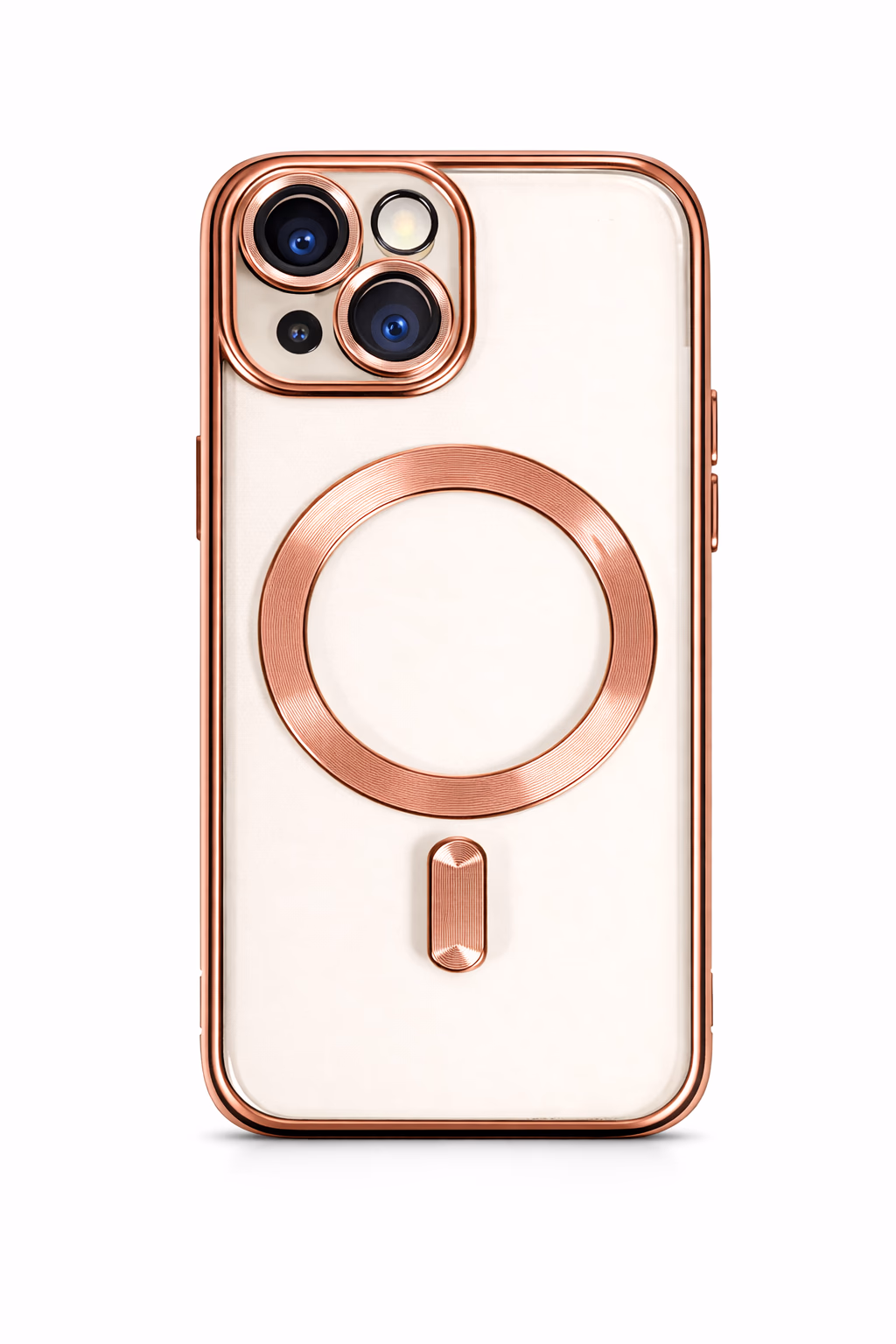 iPhone 15 - Chrome Magsafe + Lens Protection - Rose Gold